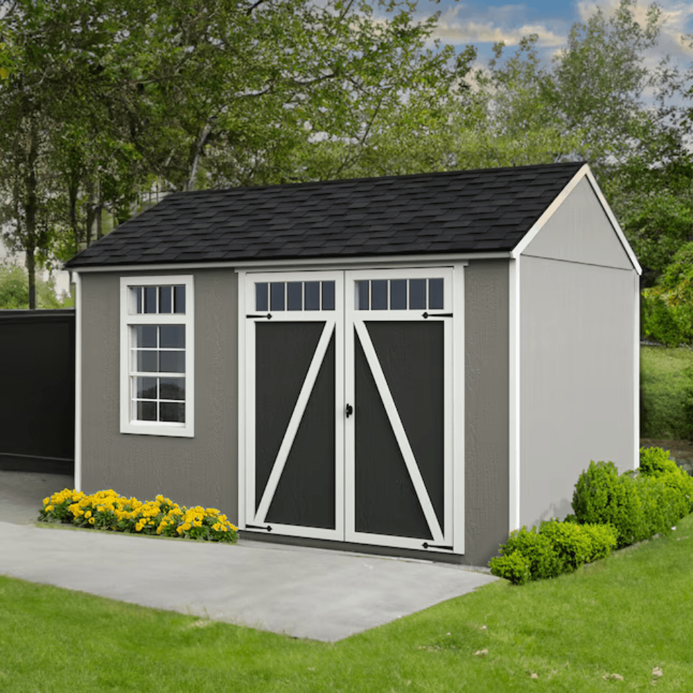 Heartland Coronado 12-ft x 8-ft Gable Style Wood Outdoor Storage Shed with Windows and Doors