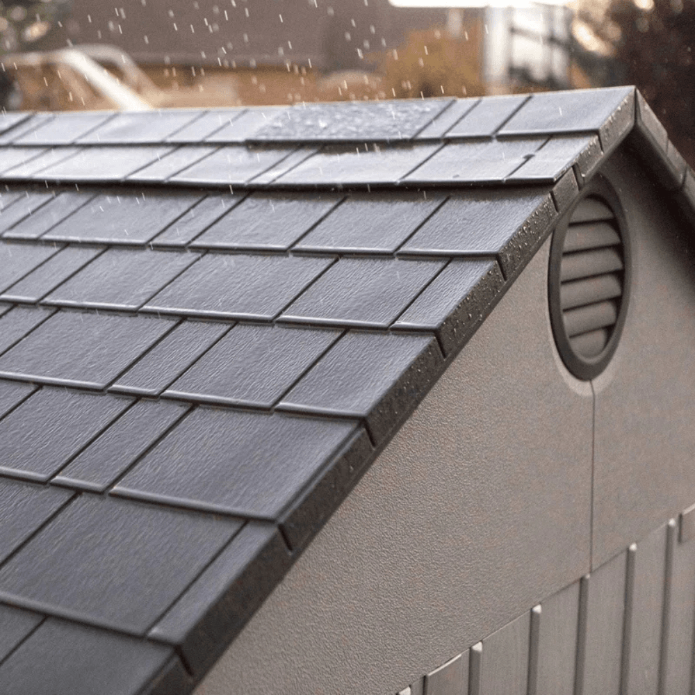 (Plastic) Outdoor Storage Shed with Steel-Reinforced Construction