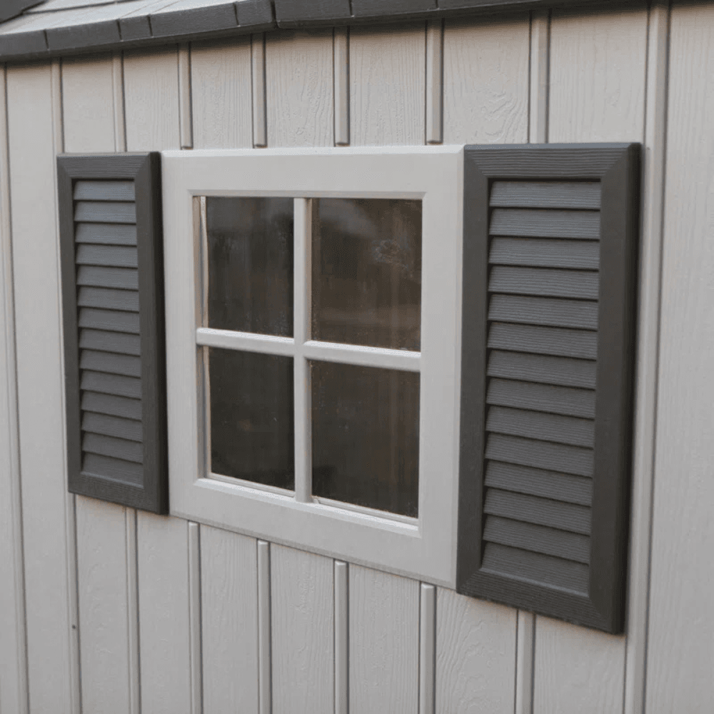 (Plastic) Outdoor Storage Shed with Steel-Reinforced Construction