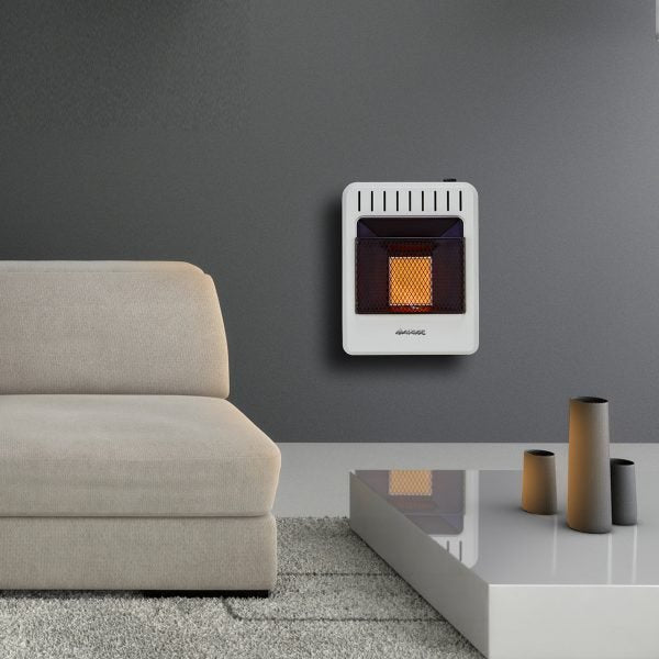 Avenger Reconditioned Dual Fuel Ventless Infrared Gas Space Heater – 10,000 BTU, T-Stat Control – Model# FDT1IRA-R
