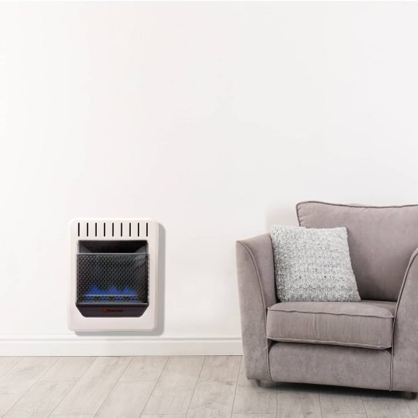 Factory Reconditioned Blue Flame Gas Heater – 10,000 BTU, Dual Fuel – Model# BF10M-B-R