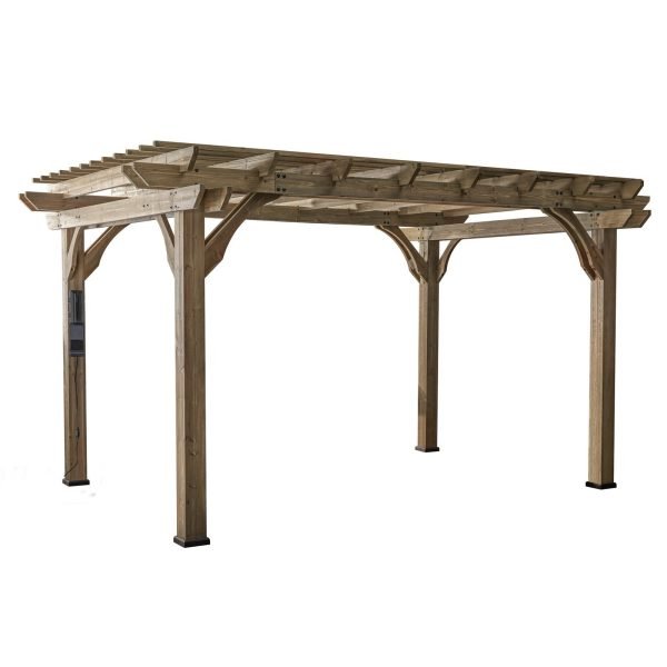 14×10 Somerville Pergola – Barnwood Stain