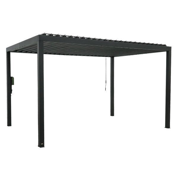 14×10 Sarasota Steel Louvered Pergola