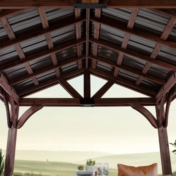 Arlington 12′ X 12′ Solid Wood Patio Gazebo