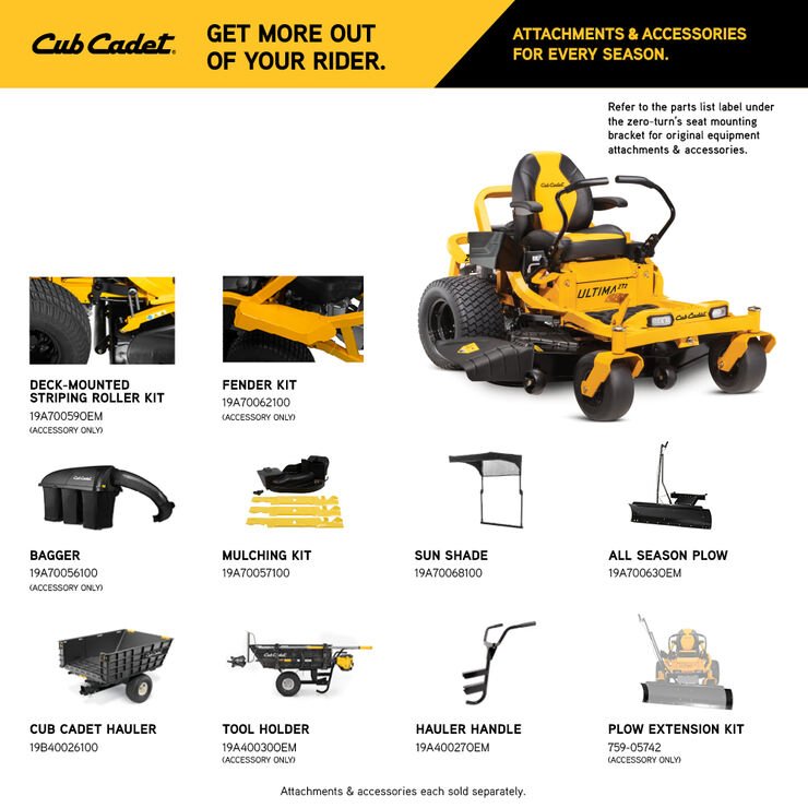 Cub Cadet Ultima ZT2 60 in. 24 HP Gas Zero-Turn Mower