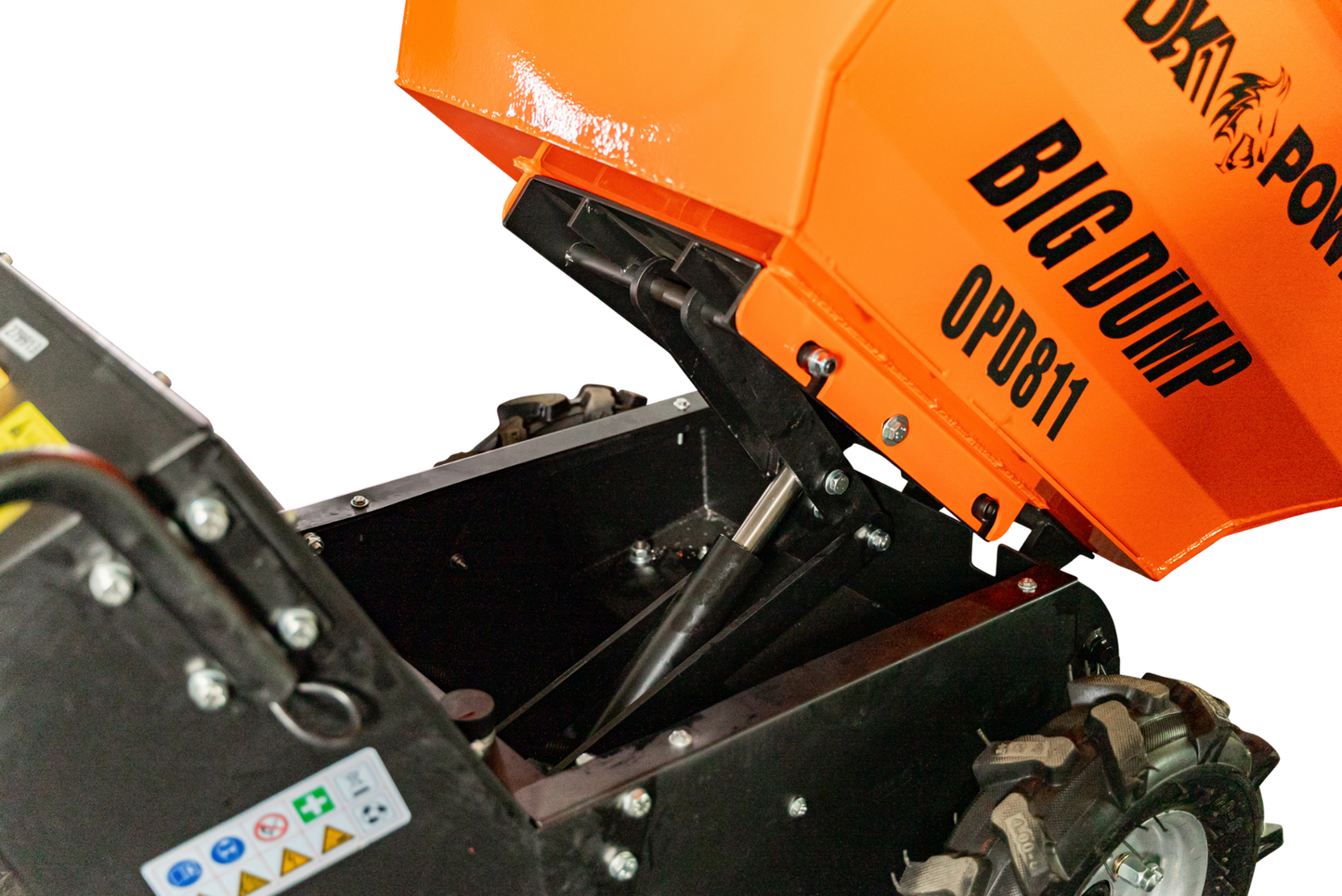 Detail K2 Big Dump 1100 Pound Electric Power Dump Cart