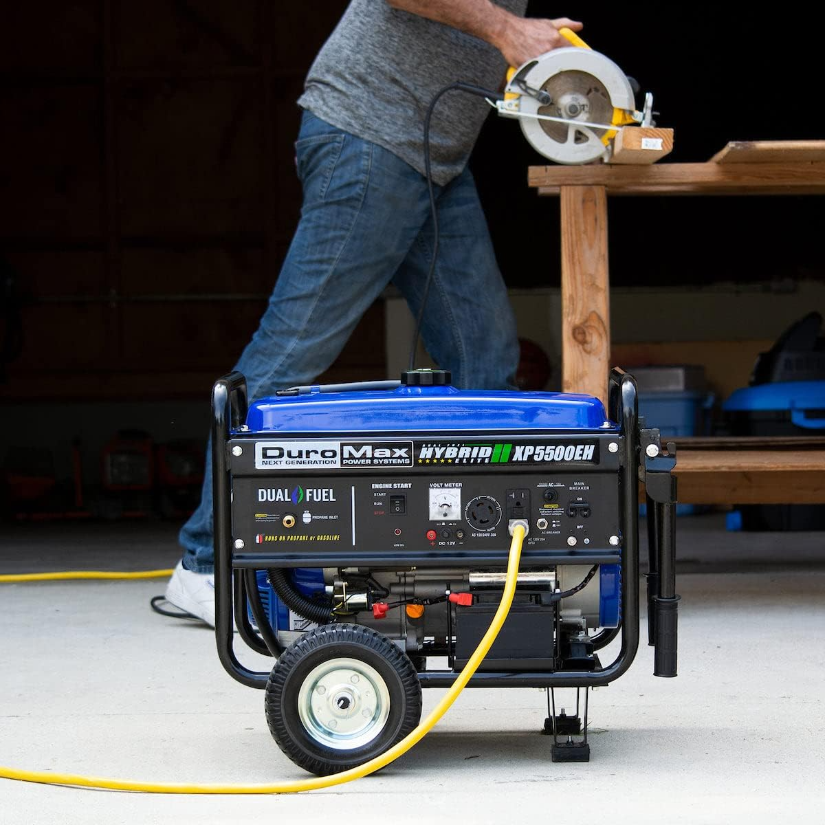 DuroMax XP5500EH 5,500 Watt Portable Dual Fuel Generator