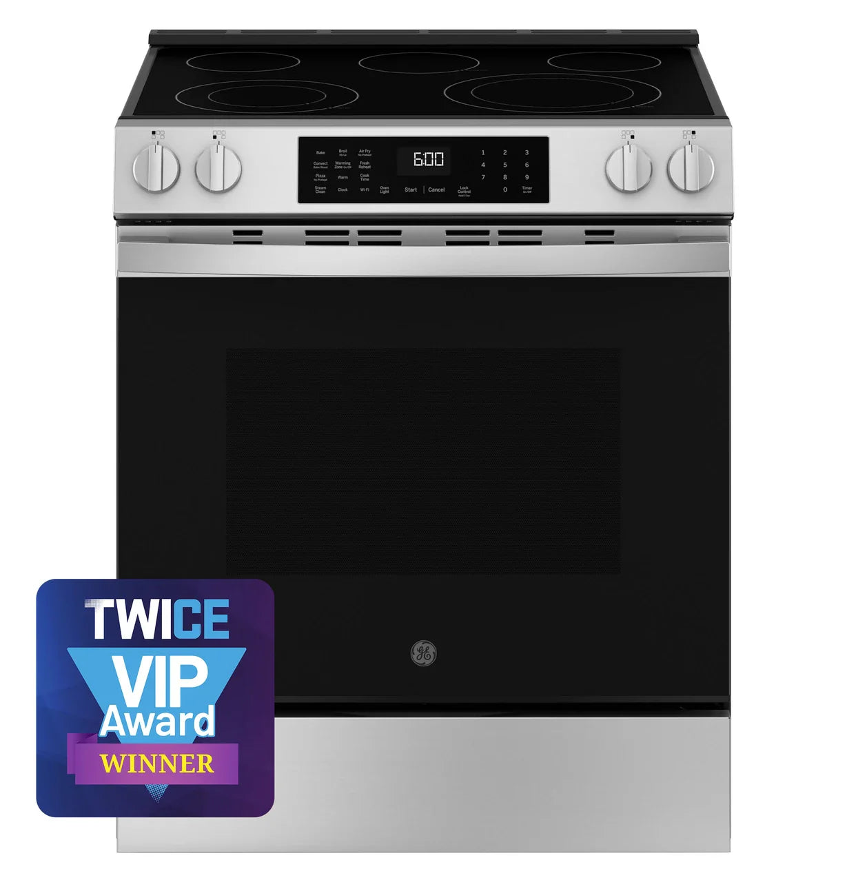 GE® ENERGY STAR® 30" Slide-In Electric Convection Range with No Preheat Air Fry and EasyWash™ Oven Tray
