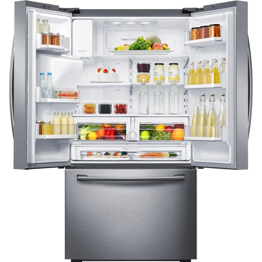 Samsung french door refrigerator in stainless steel