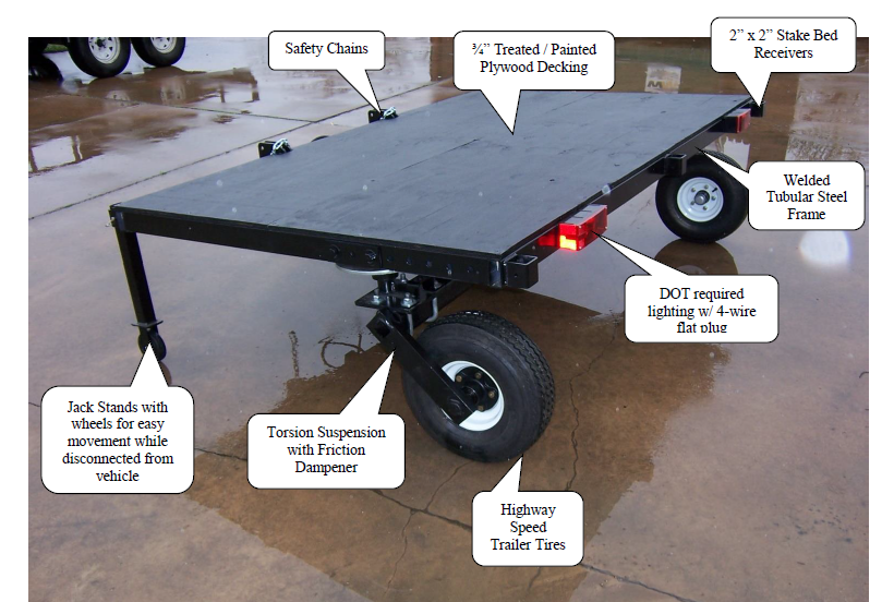 Swivelwheel-DW58  Golf Cart - Motorcycle Carrier / Hauler