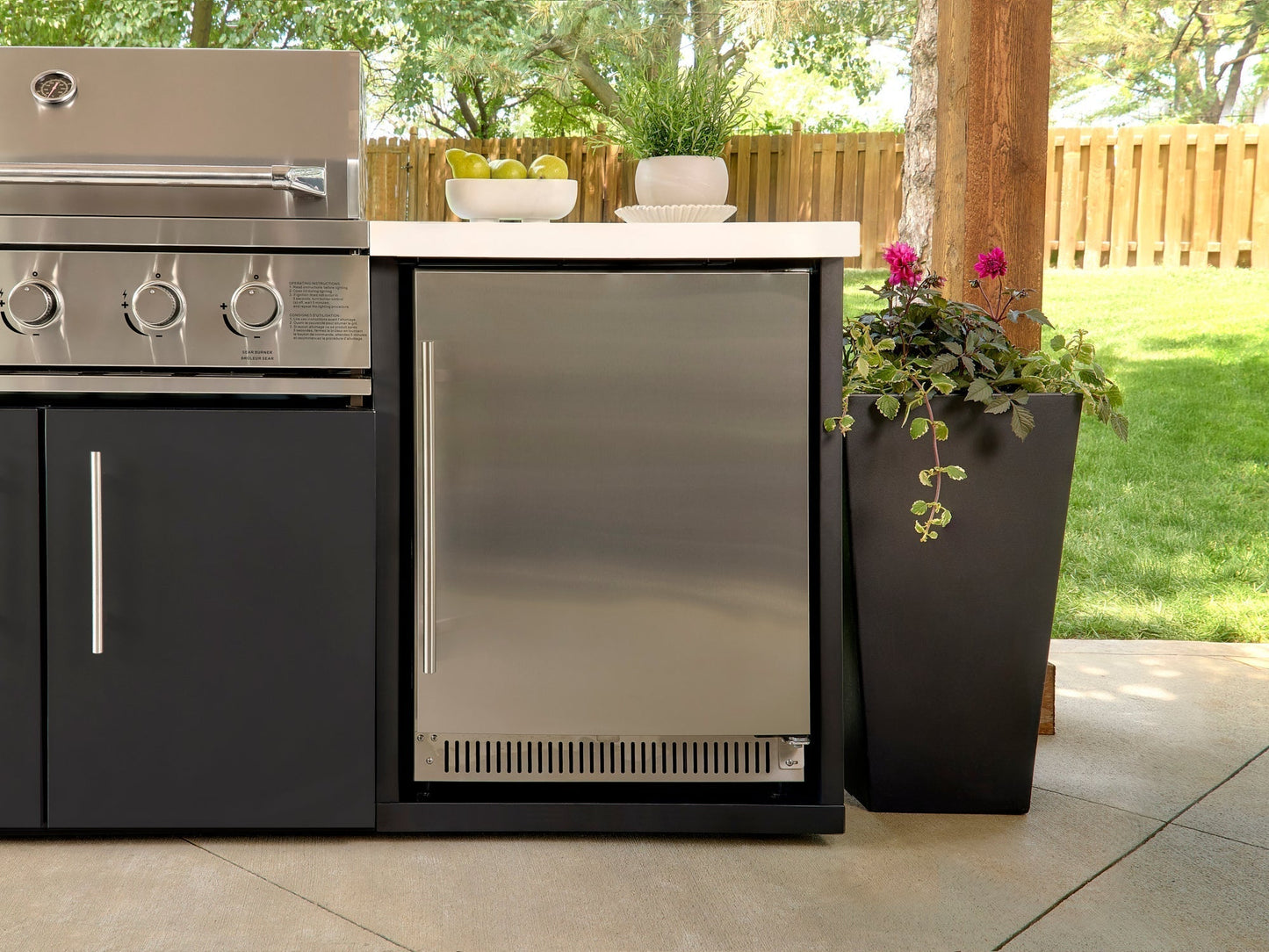 Emory | 9-Foot Outdoor Kitchen Island with Built-In Grill
