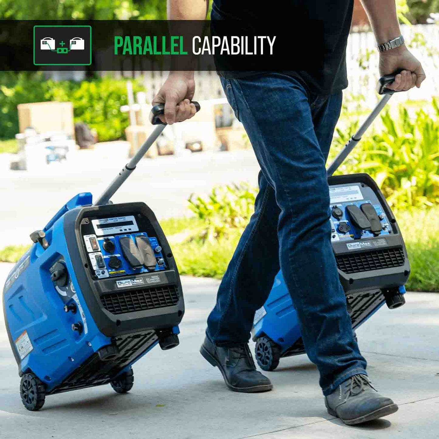DuroMax XP2300iH Dual Fuel 1800W/2300W Portable Inverter Generator | CO Alert