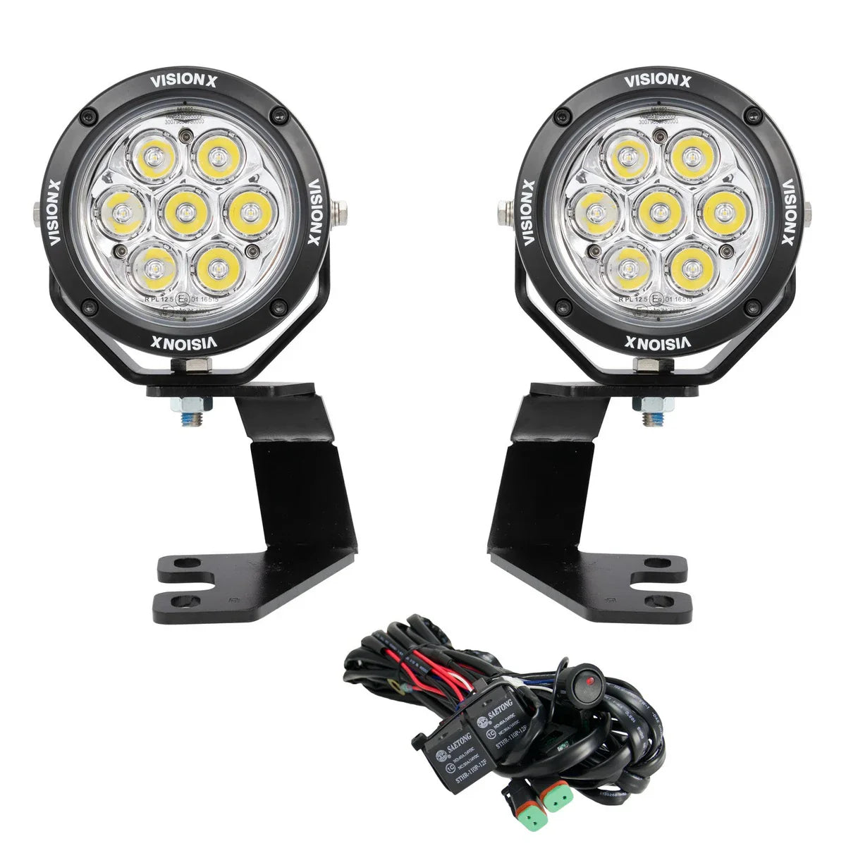 VisionX 2010-2023 Toyota 4-Runner A-Pillar Mounts with 4.7" CG2 Light Cannon