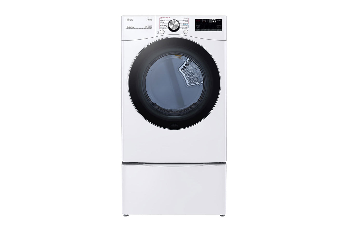 LG 7.4 cu. ft. Ultra Large Capacity Smart Wi-Fi Enabled Front Load Electric Dryer with TurboSteam™ and Built-In Intelligence