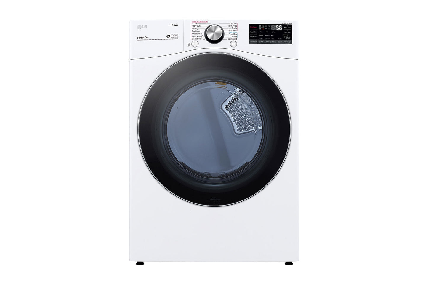 LG 7.4 cu. ft. Ultra Large Capacity Smart Wi-Fi Enabled Front Load Electric Dryer with TurboSteam™ and Built-In Intelligence