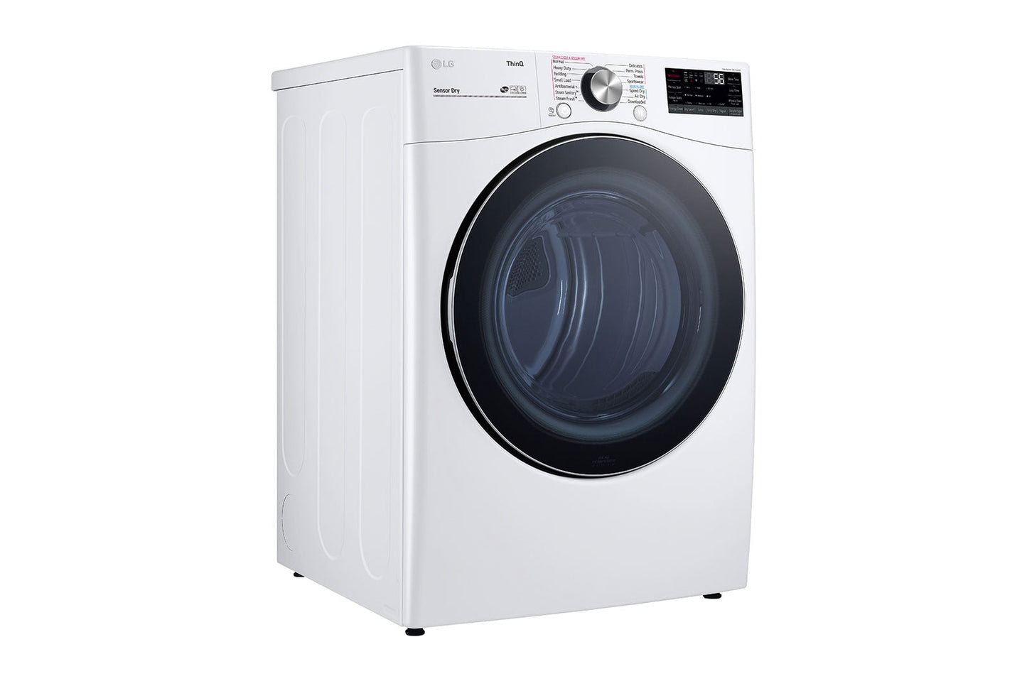 LG 7.4 cu. ft. Ultra Large Capacity Smart Wi-Fi Enabled Front Load Electric Dryer with TurboSteam™ and Built-In Intelligence