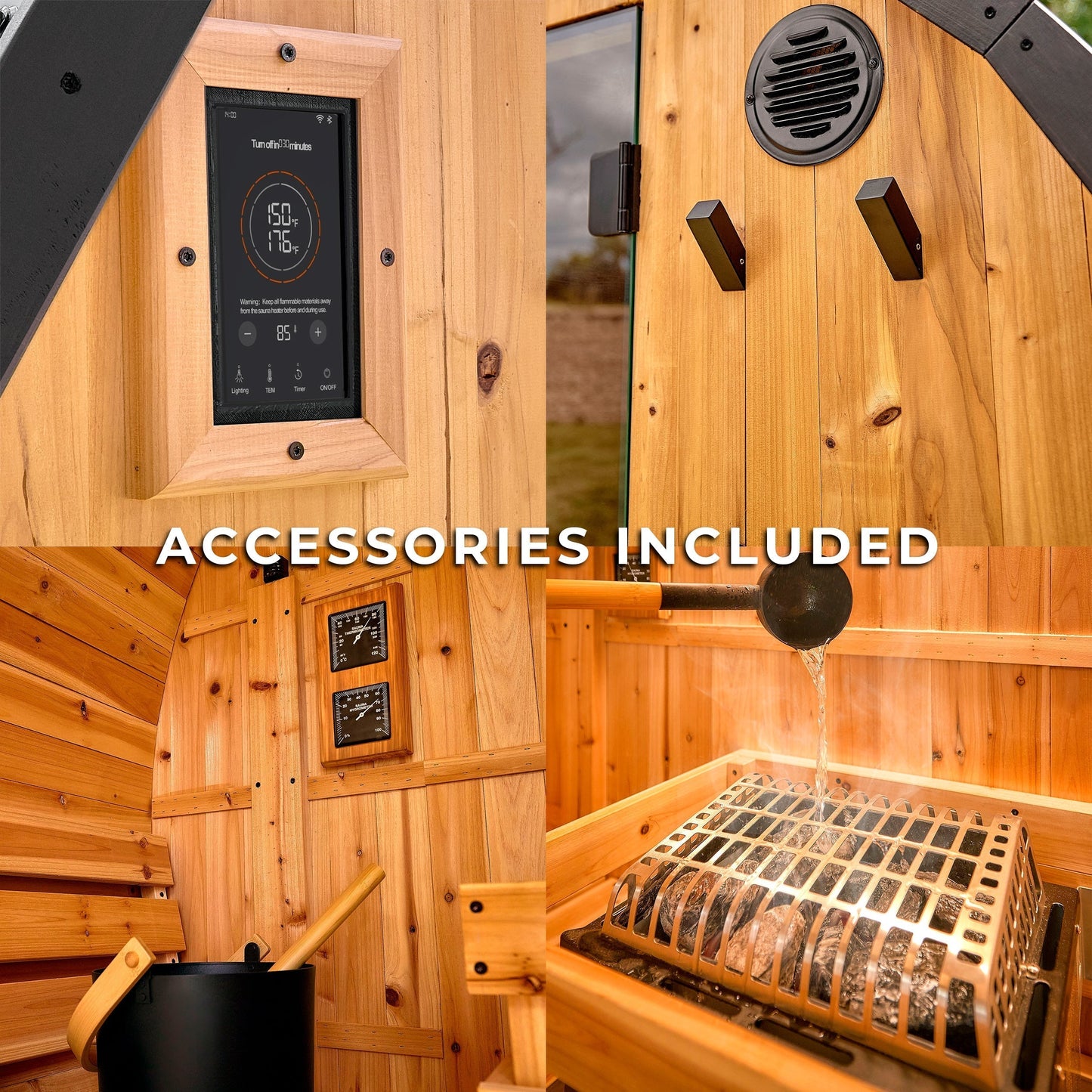 Henley Outdoor Cabin Sauna – 4-6 Person
