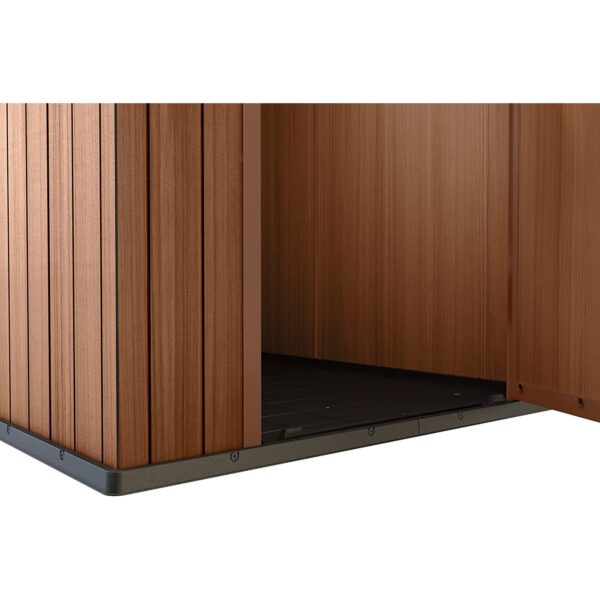Keter Darwin 6x4 ft Plastic Shed with floor –  Brown - Image 6