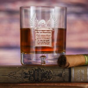 Fivetownsgift 2nd Amendment Gun Rights Crystal DOF Rocks Glass