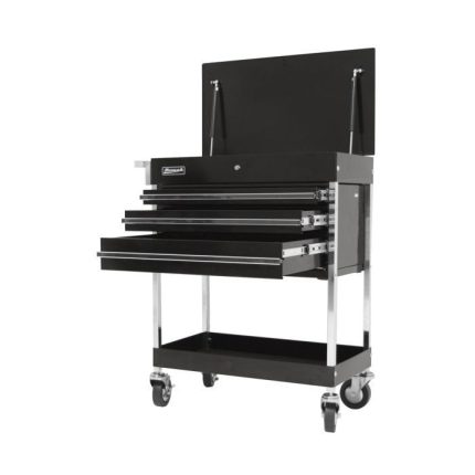 Homak Pro Series 34″ 3 Drawer Flip Top Service Cart