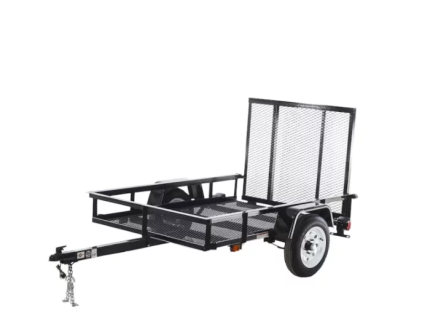 Carry-On Trailer 4′ X 7′ Mesh Floor Utility Trailer With Curt 2-5/16″ A-Frame Coupler