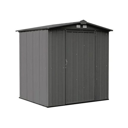 Arrow 6 Ft. X 5 Ft. Ezee Steel Low Gable Shed Charcoal