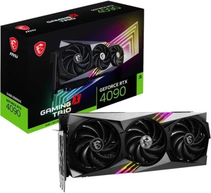 MSI Gaming GeForce RTX 4090 24GB GDDR6X Graphics Card, Gaming X Trio, Ada Lovelace Architecture