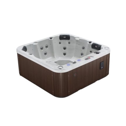 Canadian Spa Co 6 – Person 27 – Jet Acrylic Square Plug And Play Hot Tub With Ozonator And Built-In Speaker In White Clo