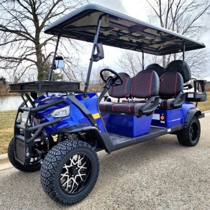 6 Seater Limo Renegade Electric Golf Cart Family Fun 48v 5000 Watt High Power Golf Cart