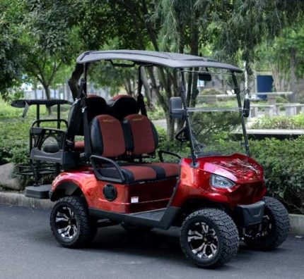 48v Electric Golf Cart 4 Seater Renegade Light Edition Utility Golf Utv – Light Edition – Red